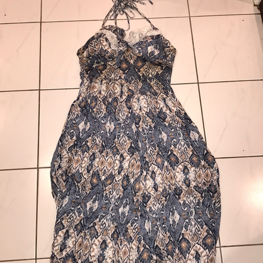 HALTER summer maxi dress